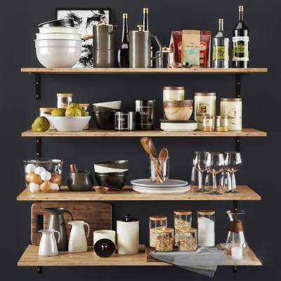 现代厨房用品 厨房摆件瓶罐 调料罐用具